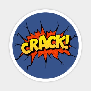 Crack! Comic Book Text Magnet